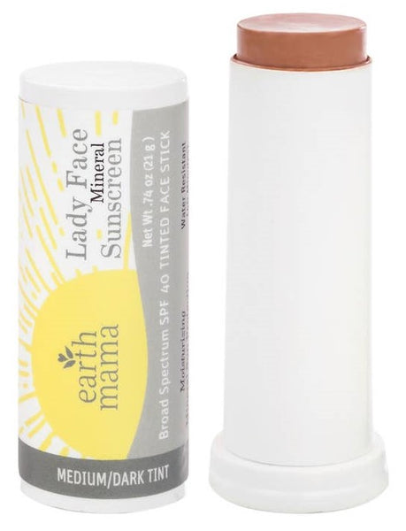 Lady Face Mineral Sunscreen Face Stick - Medium / Dark Tint